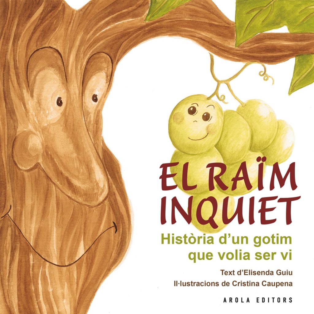 "El raïm inquiet" coberta del conte d'Elisenda Guiu